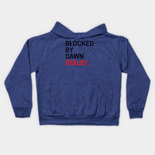 Blocked By Dawn Staley, White Version Kids Hoodie